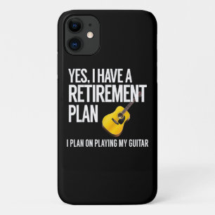 Funny Guitar Player Retirement Gift Case-Mate iPhone Case