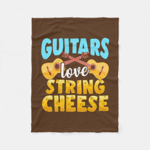 Funny Guitar Pun Guitarist Music Lovers Fleece Blanket