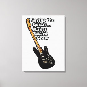 Funny guitar quote for guitar players canvas print