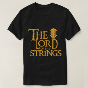 Funny Guitar Strings Parody Design T-Shirt