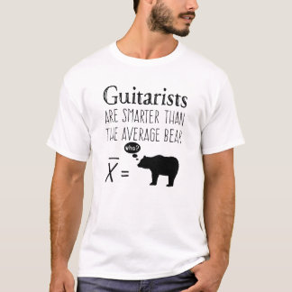 Funny Guitar T-shirt - Average Bear