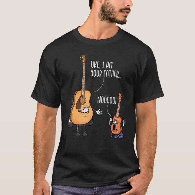 Funny Guitar Tshirt, Ukelele Shirt, Uke I Am Your  T-Shirt (Front)