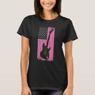 Funny Guitarist Art for Girls & Women Acoustic Gui T-Shirt