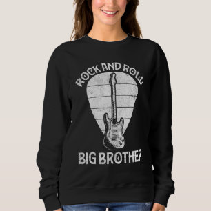 Funny Guitarist Big Bro  Guitar Music Player Broth Sweatshirt