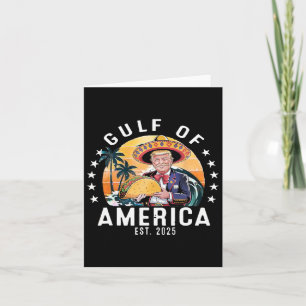 Funny Gulf Of Us.america Est 2025 President Trump Card