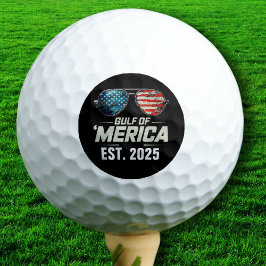 Funny Gulf Of USA America 2025 Retro Sunglasses Golf Balls