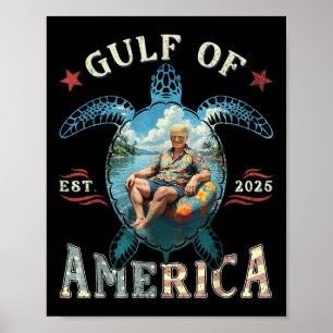 Funny Gulf Of Usa America Est 2025 American Flag G Poster