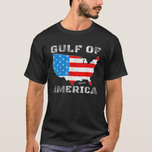 Funny Gulf of USA America Patriotic Retro Vintage  T-Shirt