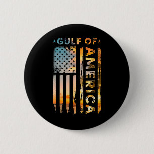 Funny Gulf Of Usa America Vintage American Flag Be 6 Cm Round Badge