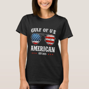 Funny Gulf Of Usa Red White And Blue Sungles  T-Shirt