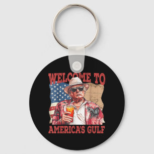 Funny Gulf Of Usa Trump Welcome To Americas Gulf  Key Ring