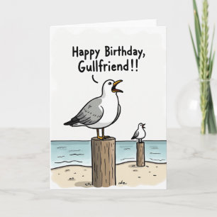 Funny Gull Birthday Card
