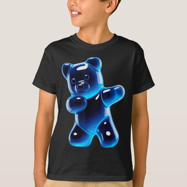 Funny Gummy Bear Art For Men Women Kids Candy Bear T-Shirt (Front)