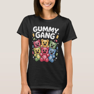Funny Gummy Bear Design For Men Women Kids Gummy B T-Shirt