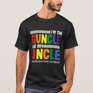 Funny Guncle Gay Uncle Pride Colour Rainbow T Shir T-Shirt