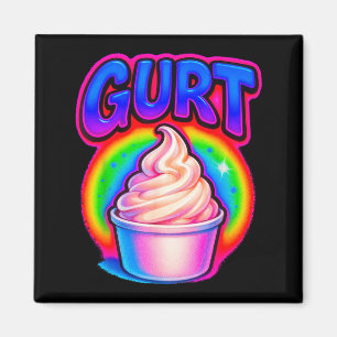 Funny Gurt Brainrot Meme Yogurt Gen Z Slang Gen Al Magnet