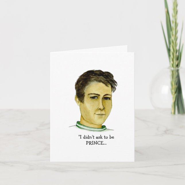 Funny Guy if the Crown Fits Card (Front)