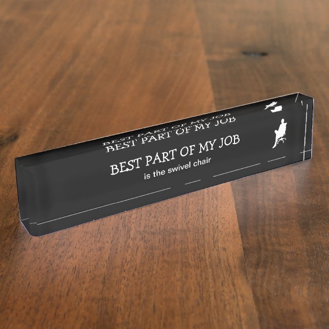 Funny Guys Office Desk Name Plate Accessory (Side)