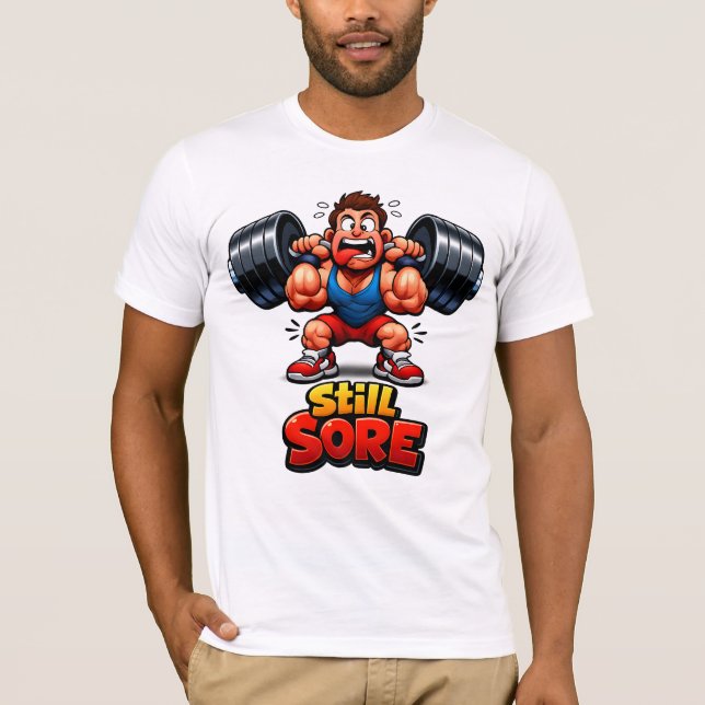 Funny Gym Design - Workout Meme - Bella+Canvas  T-Shirt (Front)