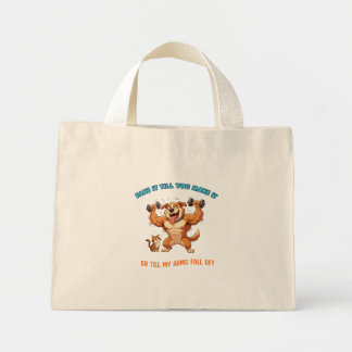 Funny Gym Dog Fake It Till You Make It Tote Bag