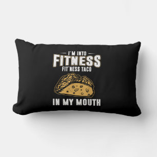Funny Gym Fitness Taco T-Shirt Lumbar Cushion