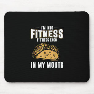 Funny Gym Fitness Taco T-Shirt Mouse Pad