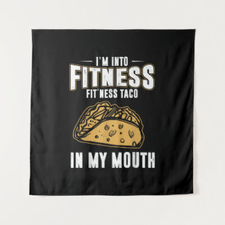 Funny Gym Fitness Taco T-Shirt Tapestry