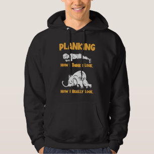 Funny Gym Fitness Workout Plank Exercise Planking Hoodie