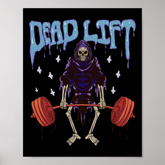 Funny Gym - Grim Reaper Deadlift Workout - Occult  Poster (Front)