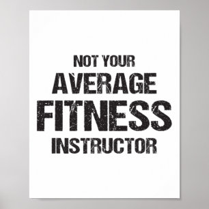 Funny Gym Instructor Workout Fitness Gift Bodybuil Poster