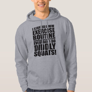 Funny Gym Quote - Diddly Squats Hoodie