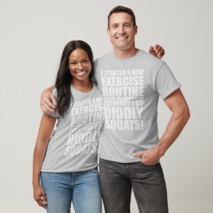 Funny Gym Quote - Diddly Squats T-Shirt
