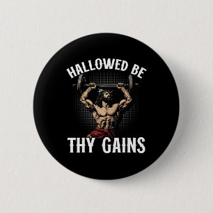 Funny Gym Workout Bodybuilding Fitness Gym And Jes 6 Cm Round Badge