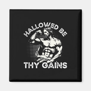 Funny Gym Workout Bodybuilding Fitness Gym And Jes Magnet