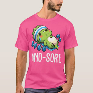 Funny Gym Workout Dinosaur Weight Lifting Gym Dino T-Shirt