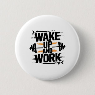 Funny Gym Workout Fitness Bodybuilding Sports Weig 6 Cm Round Badge