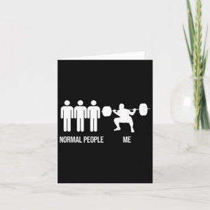 Funny Gym Workout Fitness Bodybuilding Sports Weig Card