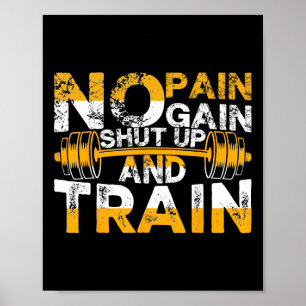 Funny Gym Workout Fitness Bodybuilding Sports Weig Poster