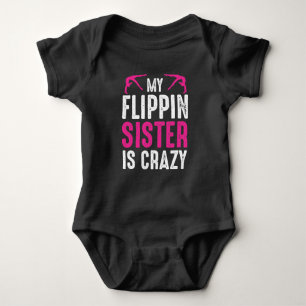 Funny Gymnast Brother Sister Gymnastics Tumbling Baby Bodysuit