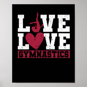 Funny Gymnastic Lover Turner Lovers Live Love Poster