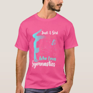 Funny Gymnastics Art For Girls Women Teen Acrobat T-Shirt