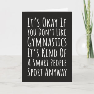 Funny Gymnastics Cards Sports Friend Gymnasts Kids