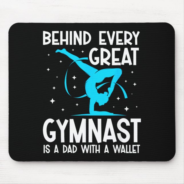 Funny Gymnastics Dad Mouse Pad (Front)