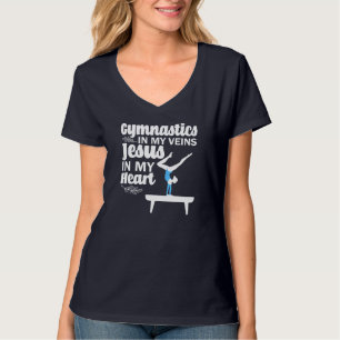 Funny Gymnastics Design For Men Women Gymnast Jesu T-Shirt