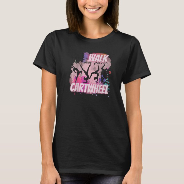 Funny Gymnastics Gymnast Gift For Girls Women Cool T-Shirt (Front)