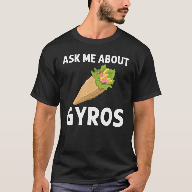 Funny Gyros For Men Women Gyro Meat Pita Doner Keb T-Shirt (Front)