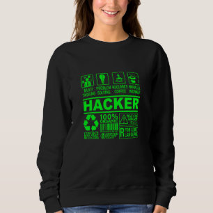 Funny Hacker Organic Composition It Hacking Nerd G Sweatshirt