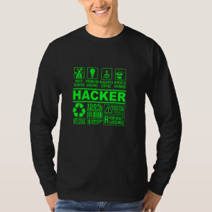 Funny Hacker Organic Composition It Hacking Nerd G T-Shirt