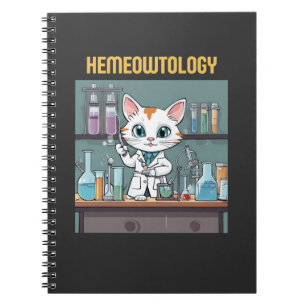 Funny Haematology Haematology Cat Notebook