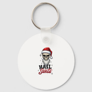 Funny Hail Santa Claus Skull Skeleton Antichrist C Key Ring